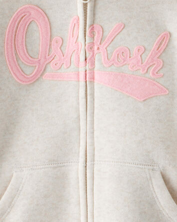Toddler Solid French Terry Hooded Jacket, 