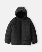 Boys Midweight Packable Puffer - Black, image 1 of 4 slides