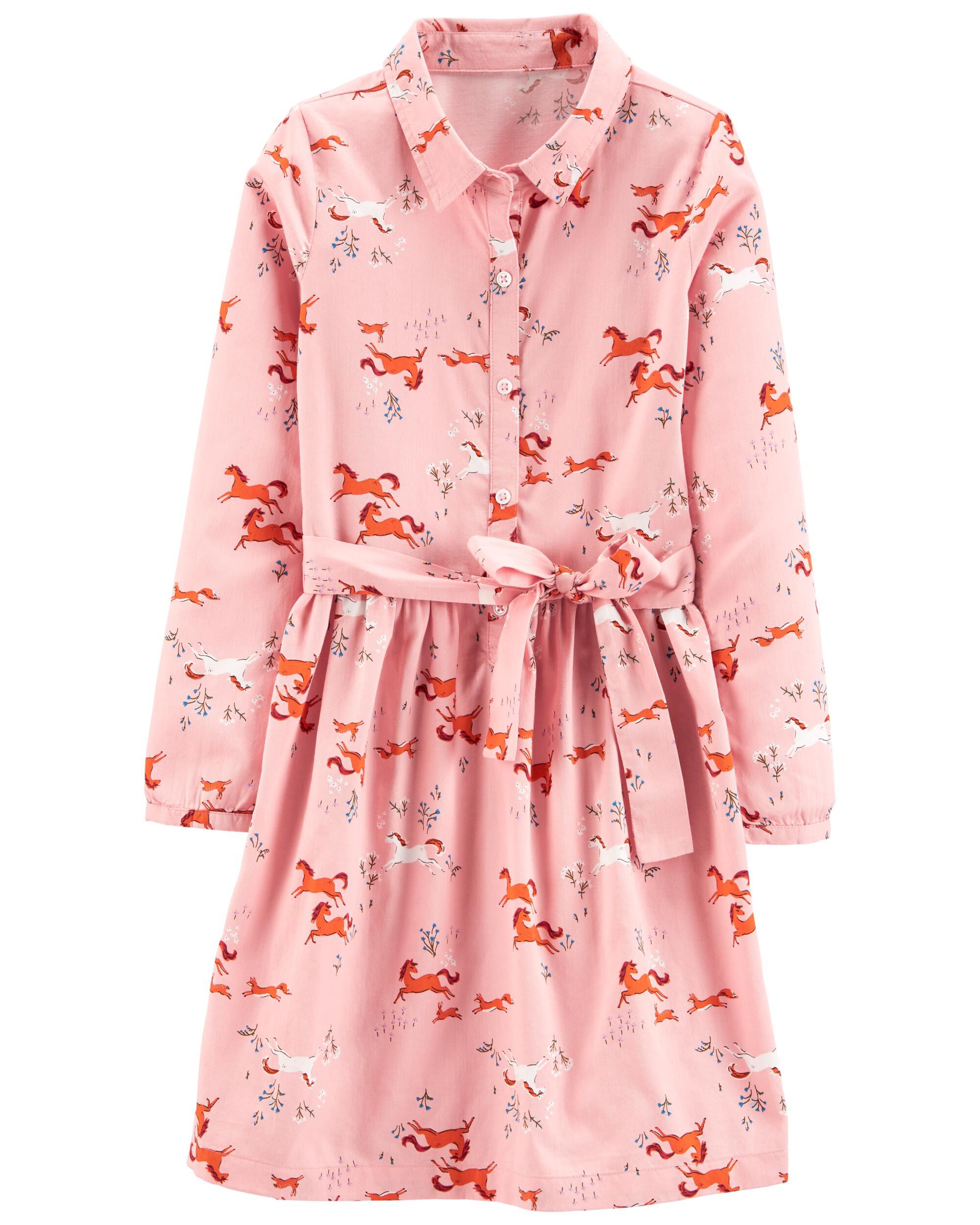 Pink Horse Shirt Dress Carter s Oshkosh Canada