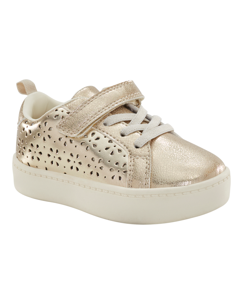 Tout-petit Espadrilles à tige haute à paillettes - Doré, image 1 sur 7 diapositives