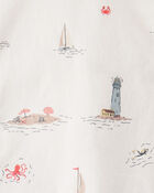 Toddler 2-Piece Coastal Print Set Made with Organic Cotton, image 5 of 6 slides