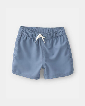 Baby Boy 3-Piece Palm Tree Solid Long-Sleeve Rashguard Swimsuit Set - White, 