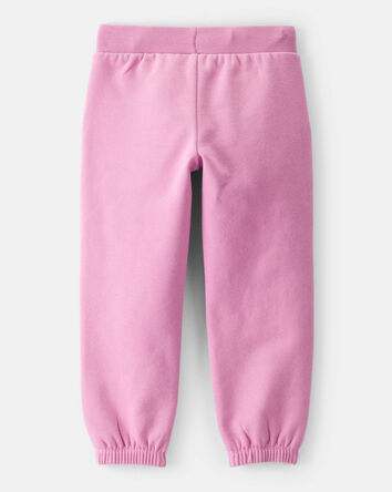 Toddler Girl Cotton Joggers - Purple, 