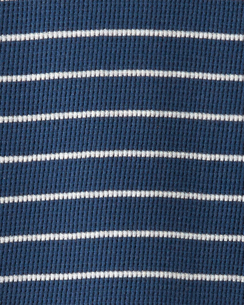 Toddler Waffle Knit Set Made With Organic Cotton in Stripes
, image 3 of 4 slides
