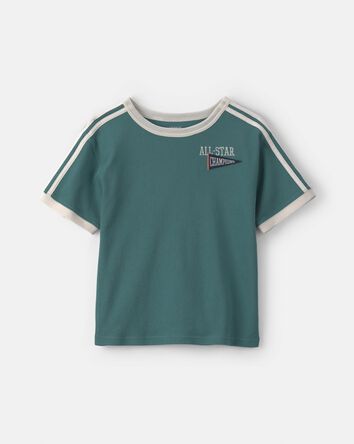 Gar&ccedil;ons - T-shirt &agrave; imprim&eacute; &laquo;All Star&raquo; - Vert, 