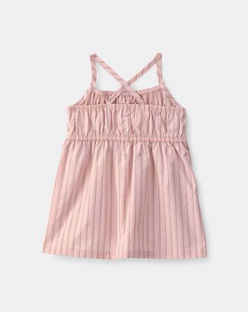 B&eacute;b&eacute; fille - Robe sans manches &agrave; rayures - Rose, 