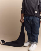 Toddler Hey Long-Sleeve Pocket Graphic Tee - Black, image 3 of 6 slides
