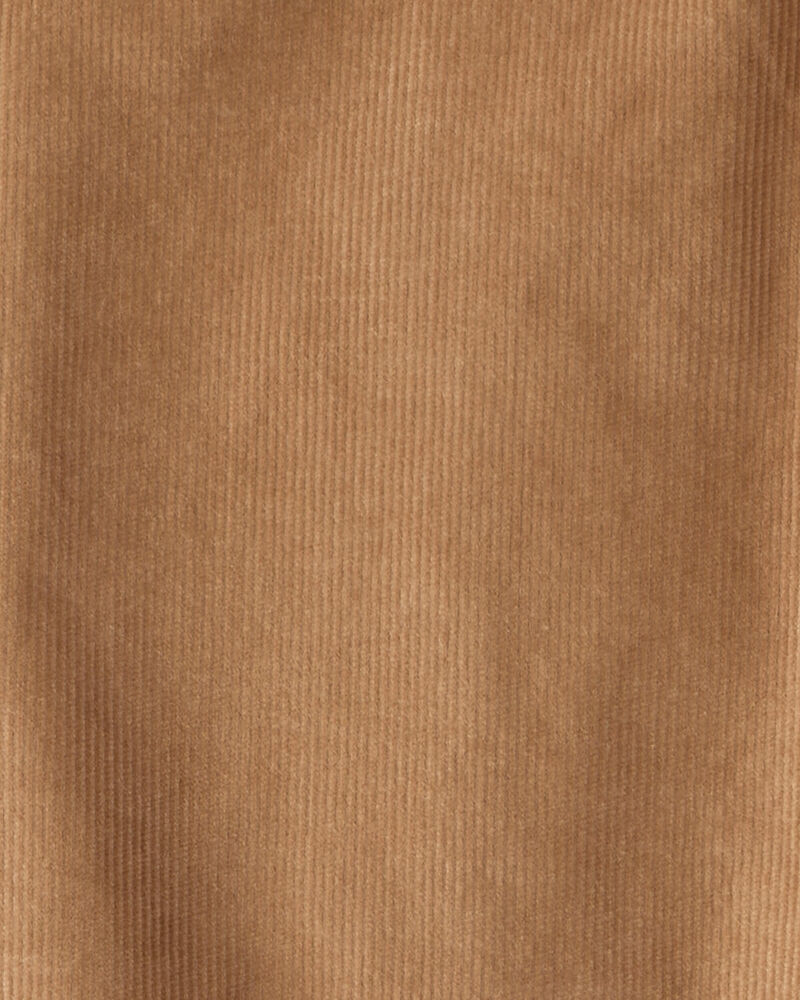 Girls Corduroy Wide-Leg Pants - Brown, image 3 of 4 slides