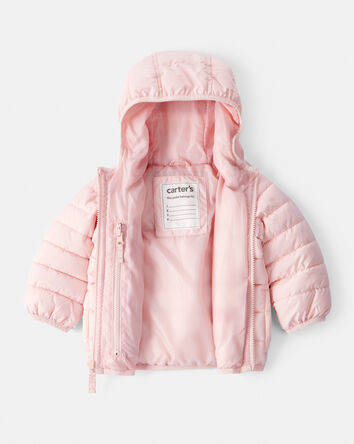 Bébé - Blouson matelassé à capuchon - Rose, 
