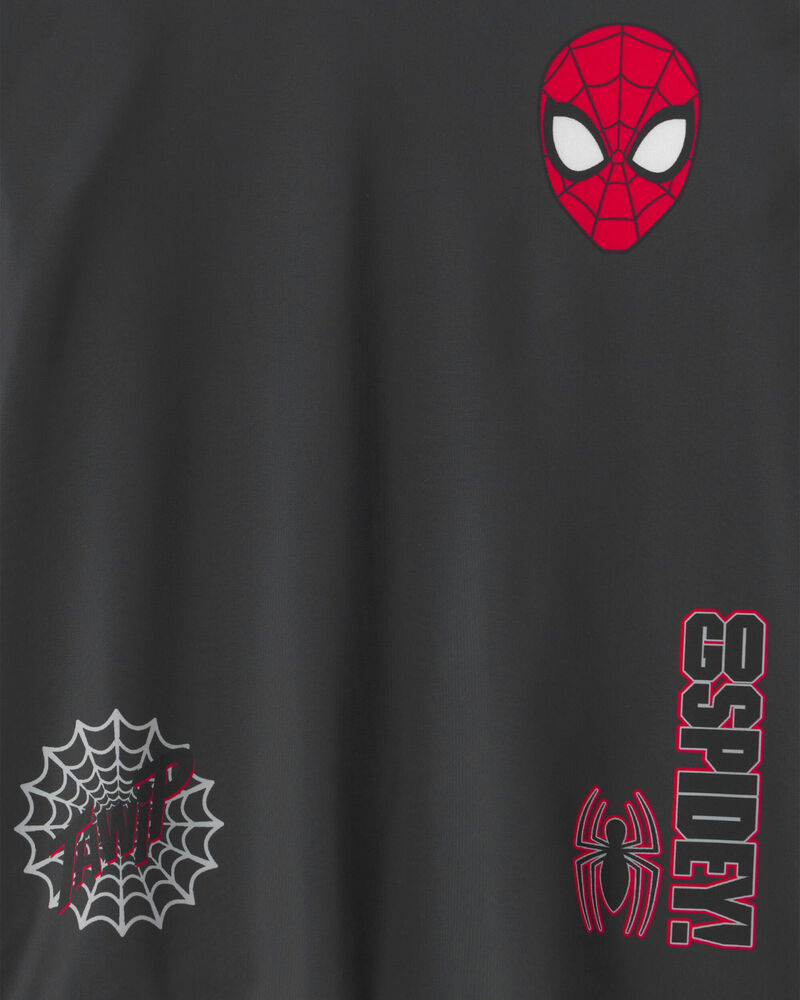 Boys &copy;Marvel Spider-Man Rashguard - Black, image 3 of 3 slides