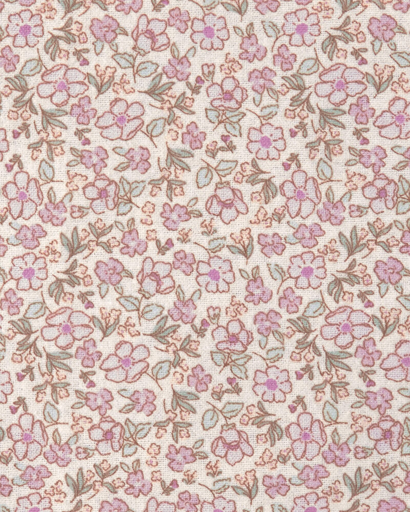 Baby Girl 4-Pack Floral Receiving Blankets - Purple, image 3 of 5 slides