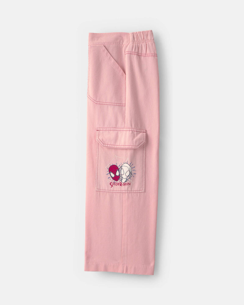 Filles - Pantalon cargo Spider-Man de &copy;Marvel - Rose, image 3 sur 4 diapositives