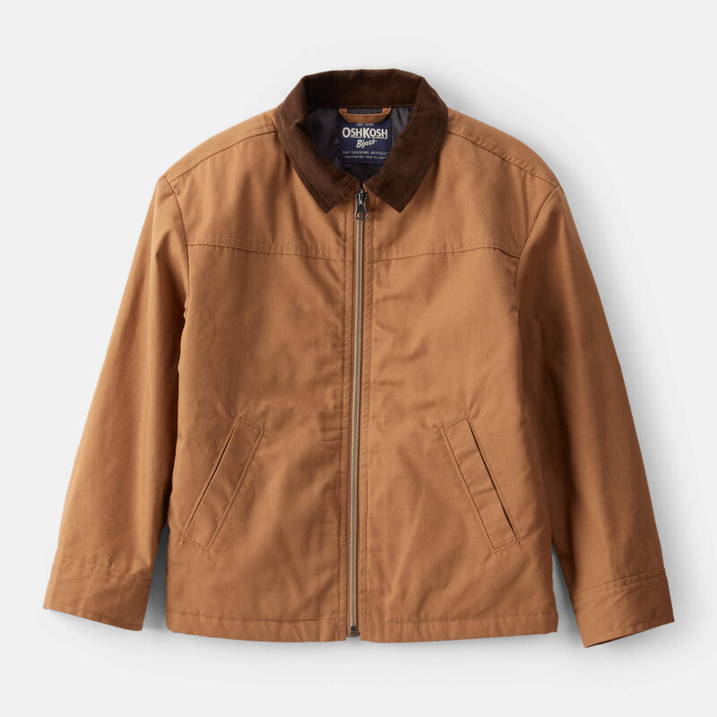 Khaki Boys Vintage Made Utility Barn Jacket - Khaki | Carter’s Oshkosh Canada
