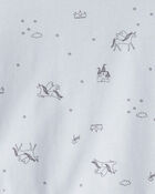 Toddler Girl Unicorn Print Long-Sleeve Top - Blue, image 2 of 3 slides