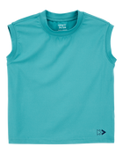 Toddler Active Muscle Tank - Teal, image 1 of 3 slides