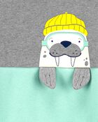 2-Piece Walrus Fleece Top & Jogger Set, image 2 of 2 slides