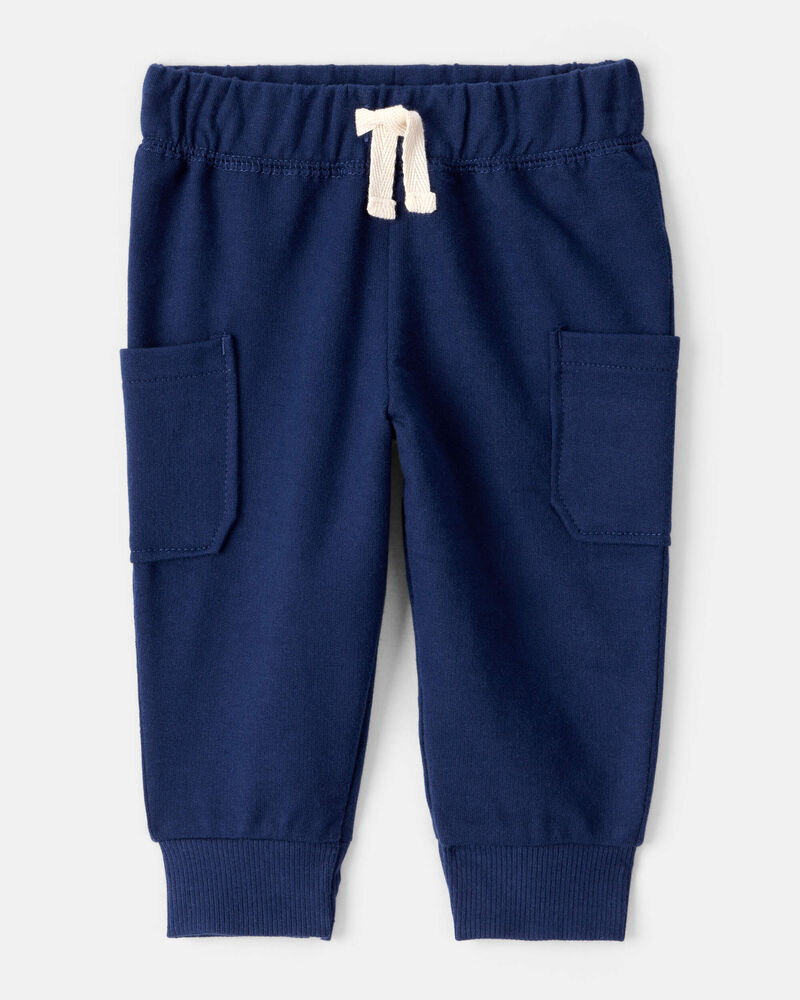 Baby Boy 2-Piece Sports Long-Sleeve Bodysuit & Pant Set - Grey/Blue, image 3 of 7 slides