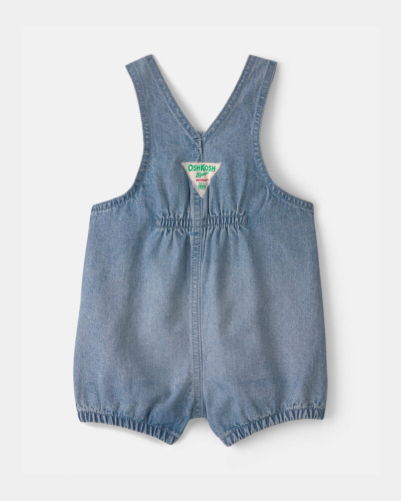 Baby Girl Denim Shortall - Blue, image 2 of 4 slides