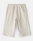 Baby Girl Ribbed Flare Pants - Tan, image 2 of 4 slides