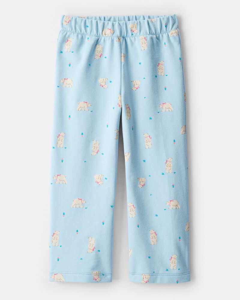 Toddler Girl DayDream Fleece Polar Bear Pullover & Pant Set - Blue, image 2 of 4 slides