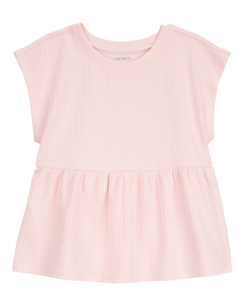 Toddler Short-Sleeve Peplum Tee, 