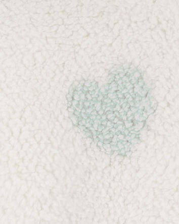 Baby Heart Zip-Up Sherpa Hoodie, 