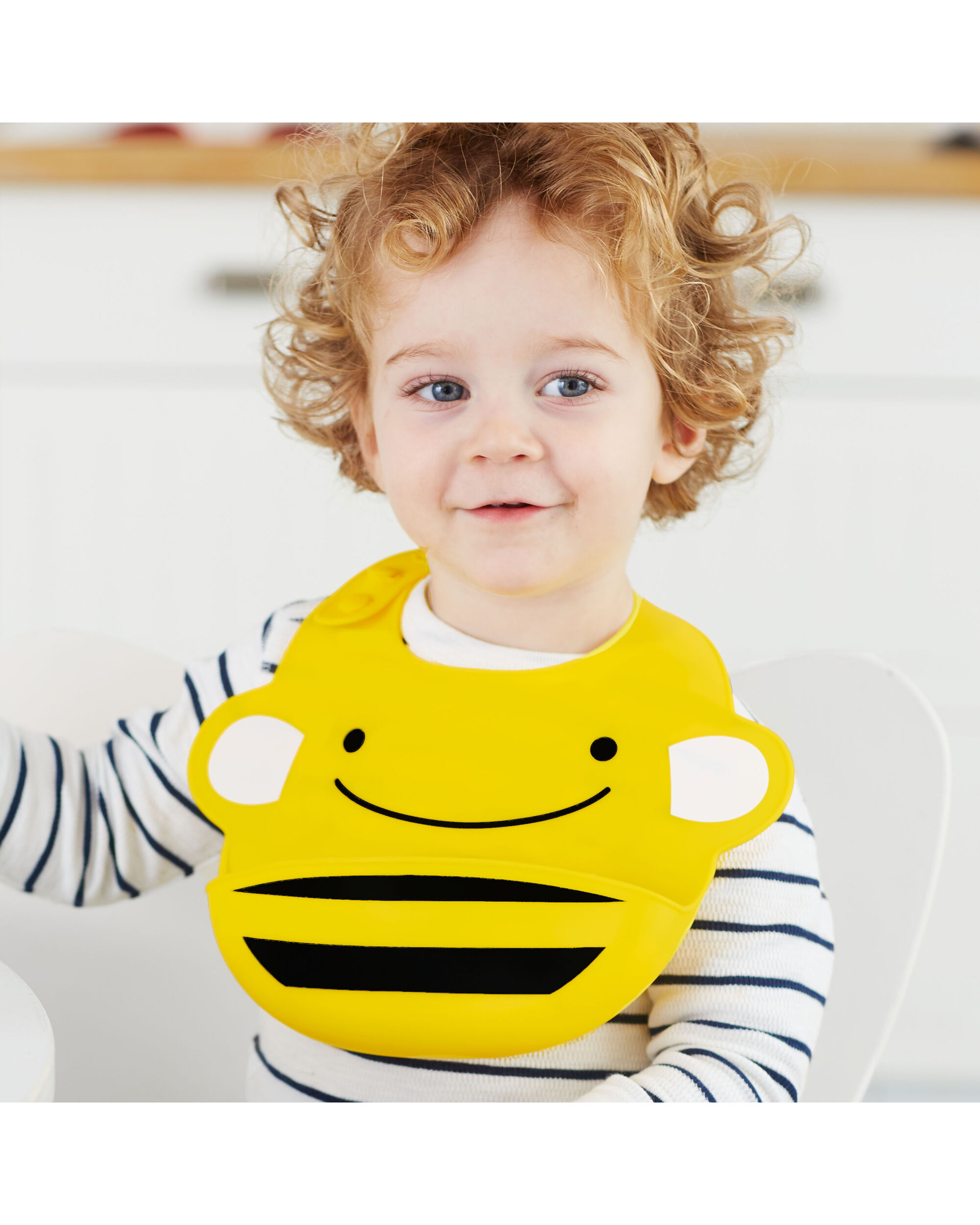 Skip hop zoo bavoir pour bébé animal fold away food catcher velcro coccinelle
