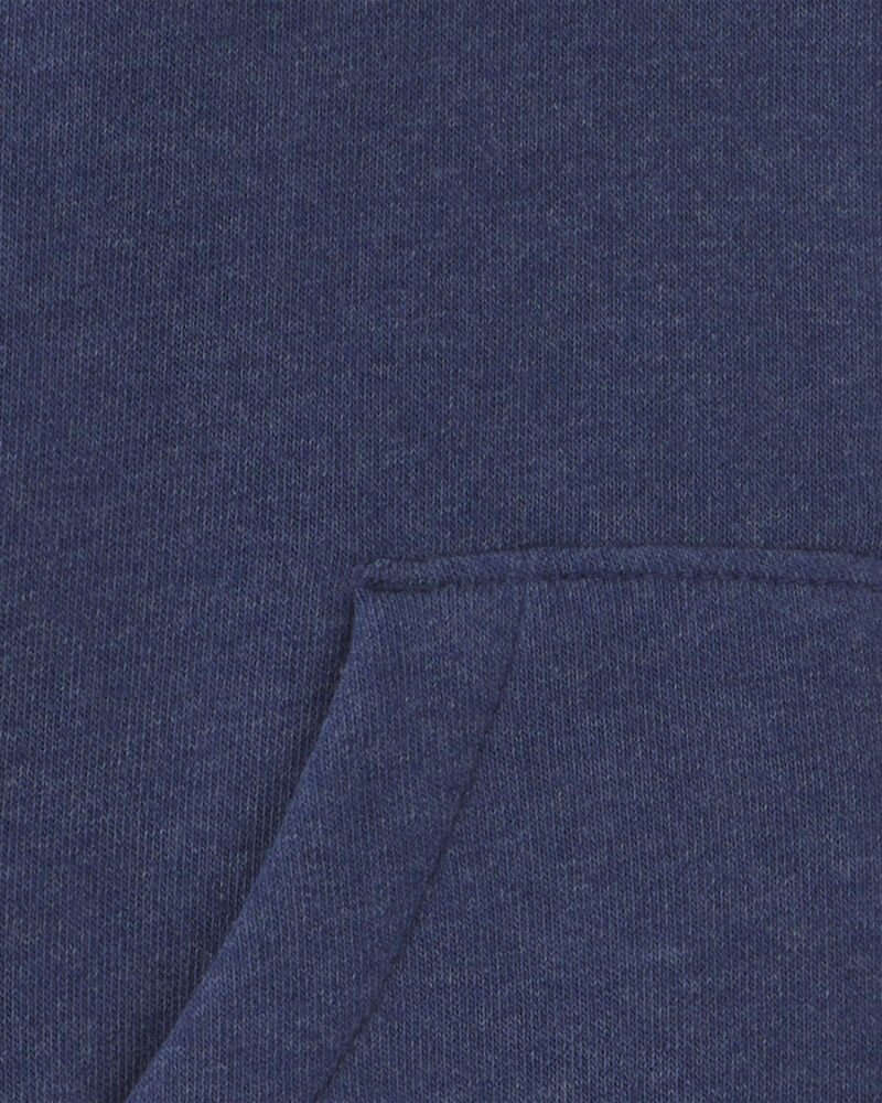 Toddler Boy Fleece Zip-Up Jacket - Navy Blue, image 3 of 4 slides