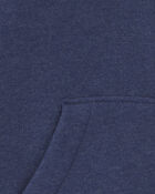 Toddler Boy Fleece Zip-Up Jacket - Navy Blue, image 3 of 4 slides