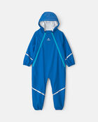 Toddler Boy Kombi Light Weight 1pc Rain Suit - Blue, image 1 of 4 slides