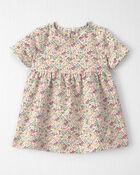 Baby Girl Organic Cotton French Terry Dress, image 1 of 5 slides