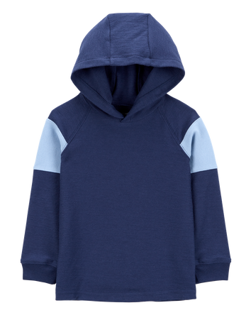 Toddler Colourblock Cotton Blend Long-Sleeve Tee - Blue, 