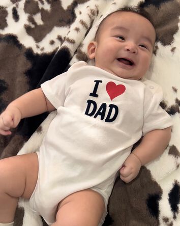 Baby "I Love Dad" Bodysuit, 
