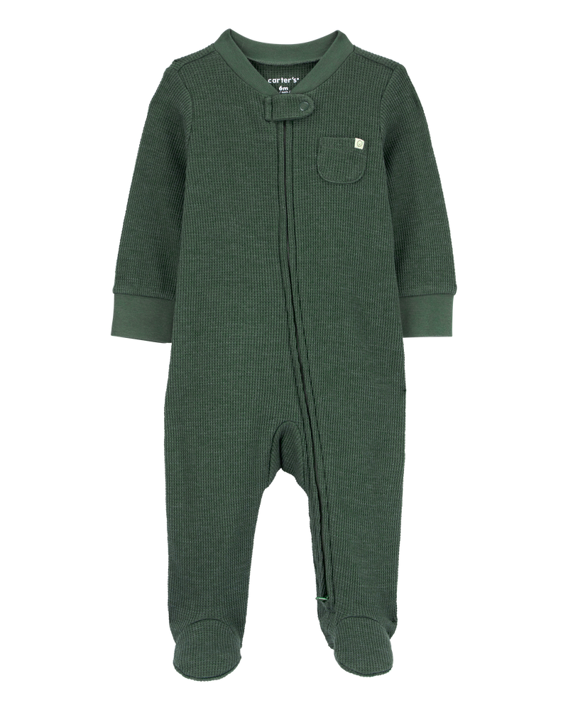 Baby 1 Piece Thermal Textured Footie Pyjamas