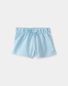 B&eacute;b&eacute; fille - Short en jersey bouclette - Bleu, image 1 sur 3 diapositives