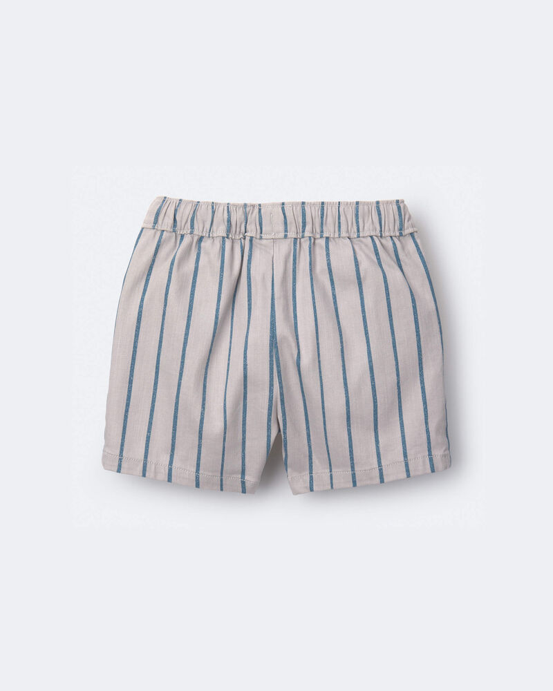 Tout-petit gar&ccedil;on - Short extensible &agrave; rayures - Gris, image 6 sur 7 diapositives