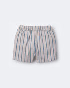 Tout-petit gar&ccedil;on - Short extensible &agrave; rayures - Gris, image 6 sur 7 diapositives