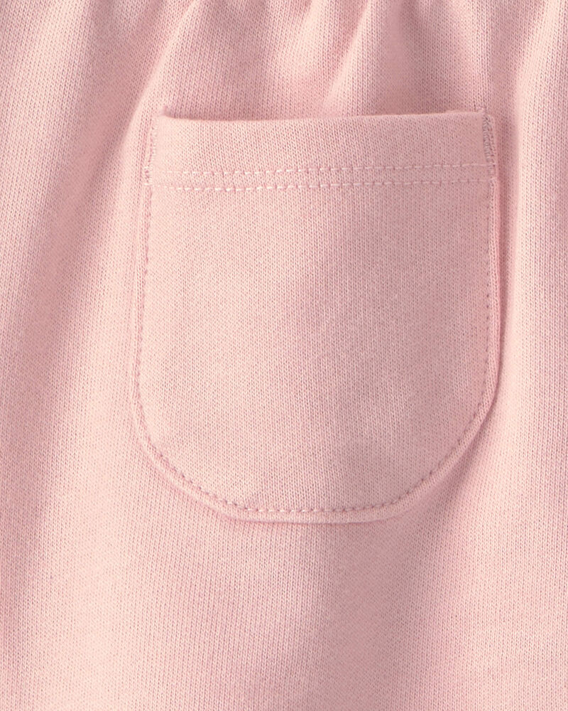 Toddler Girl 2-Piece Floral Ruffle Top & Short Set - Pink, image 4 of 5 slides