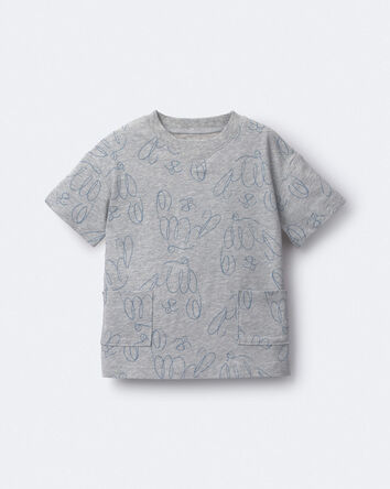 Toddler Otter Pocket Tee - Heather Grey, 