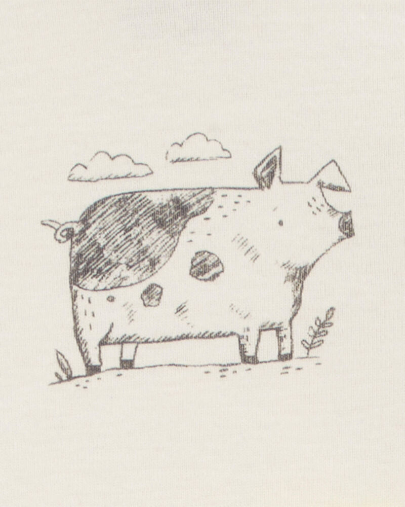 Baby 5-Pack Farm Animals Bodysuits, image 4 of 8 slides
