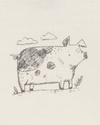 Baby 5-Pack Farm Animals Bodysuits, image 4 of 8 slides