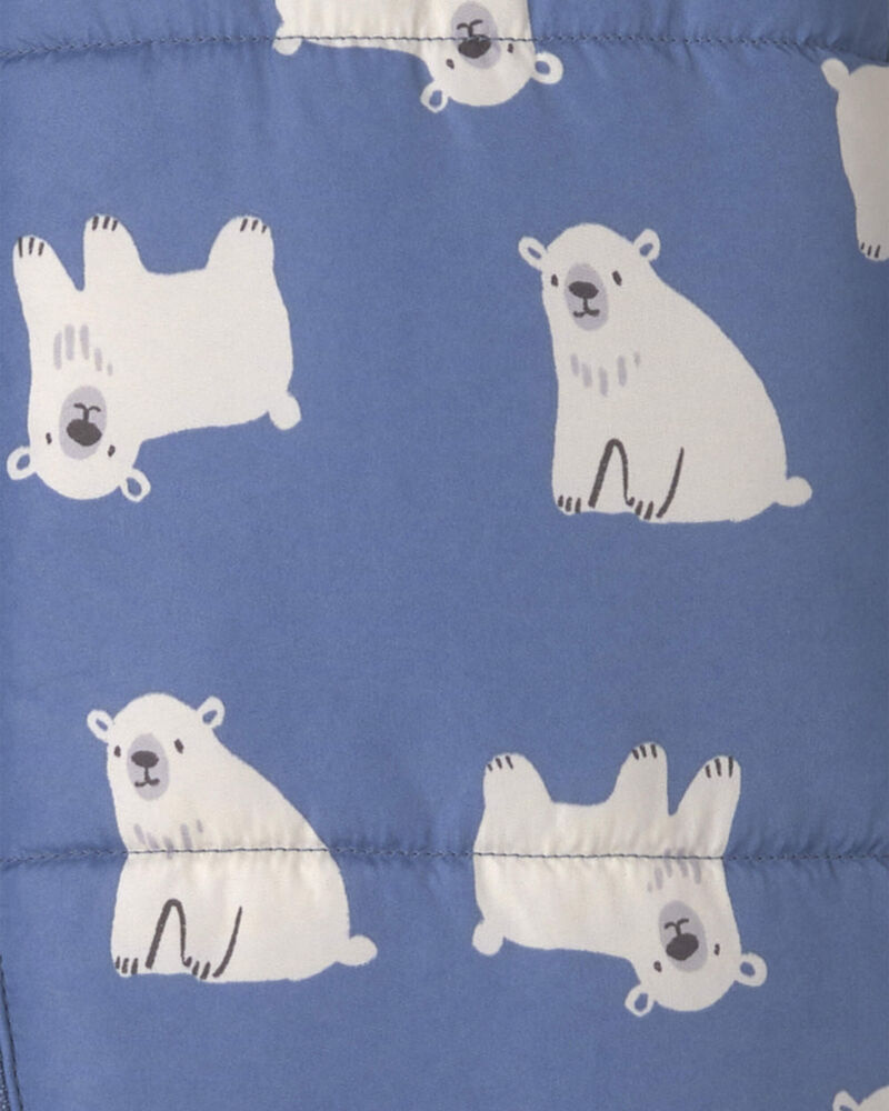 Baby Boy Polar Bear Pramsuit- Blue
, image 3 of 3 slides