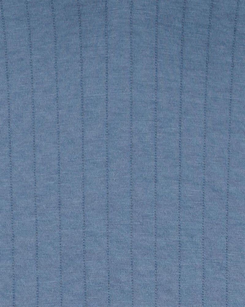 Baby Hooded Quilted Pullover - Blue, image 2 of 3 slides