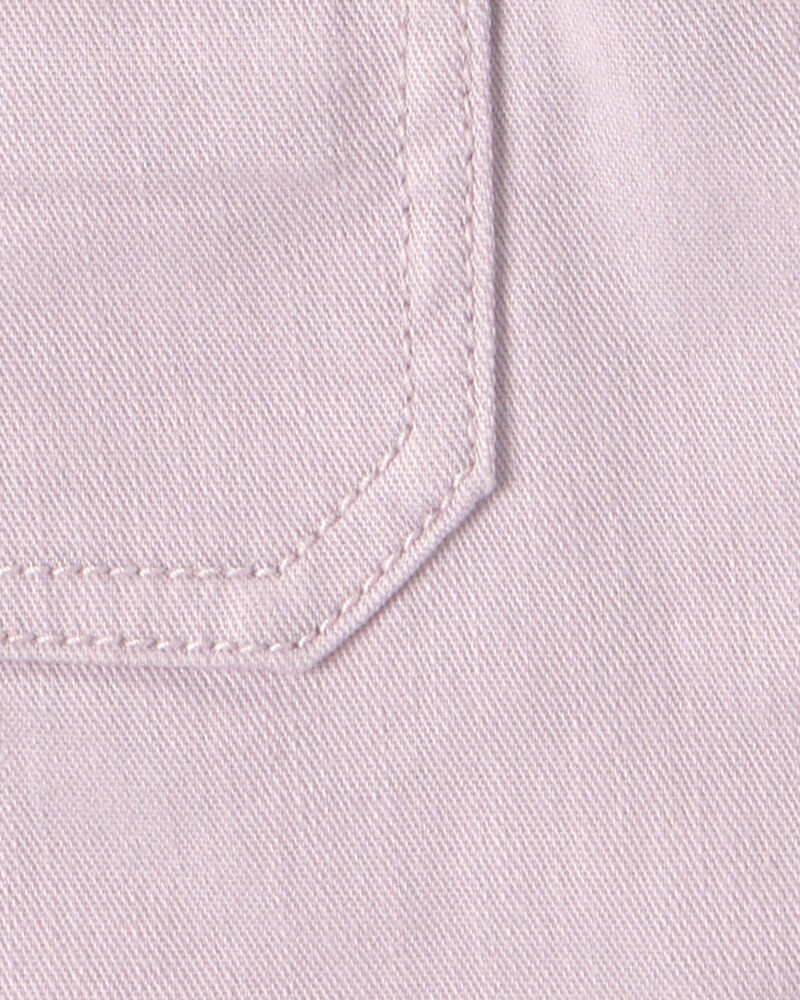 Baby Girl Twill Skirtall - Purple, image 3 of 4 slides
