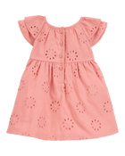 B&eacute;b&eacute; Robe ajour&eacute;e en coton - Rose, image 2 sur 4 diapositives