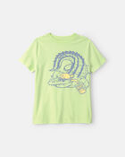 Gar&ccedil;ons - T-shirt &agrave; imprim&eacute; alligator - Vert, image 1 sur 2 diapositives