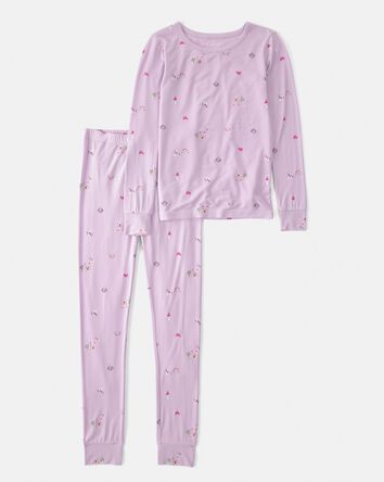 Girls Fairytale PurelySoft 2-Piece Pyjama Set - Purple, 