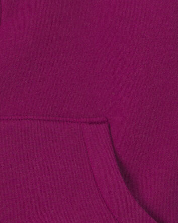 Toddler Girl Fleece Pullover Sweatshirt - Burgundy, 