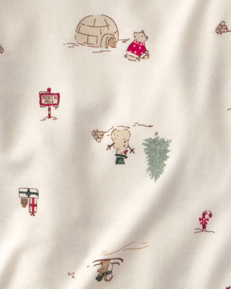 B&eacute;b&eacute; - Ensemble 2 pi&egrave;ces PurelySoft cache-couche manches longues et pantalon &agrave; th&egrave;me p&ocirc;le Nord &ndash; Cr&egrave;me, image 5 sur 5 diapositives