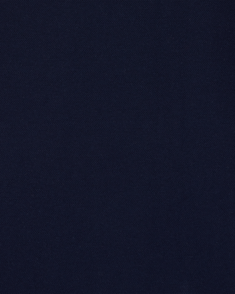 Boys Pique Uniform Polo Shirt - Navy, image 2 of 3 slides